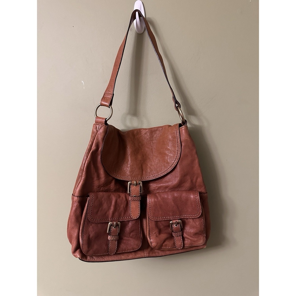 Autograph‎ by Marks & Spencer England Brown Genuine Leather Shoulder Bag